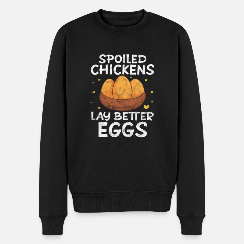 Poulet - Pull Premium bio Homme - noir