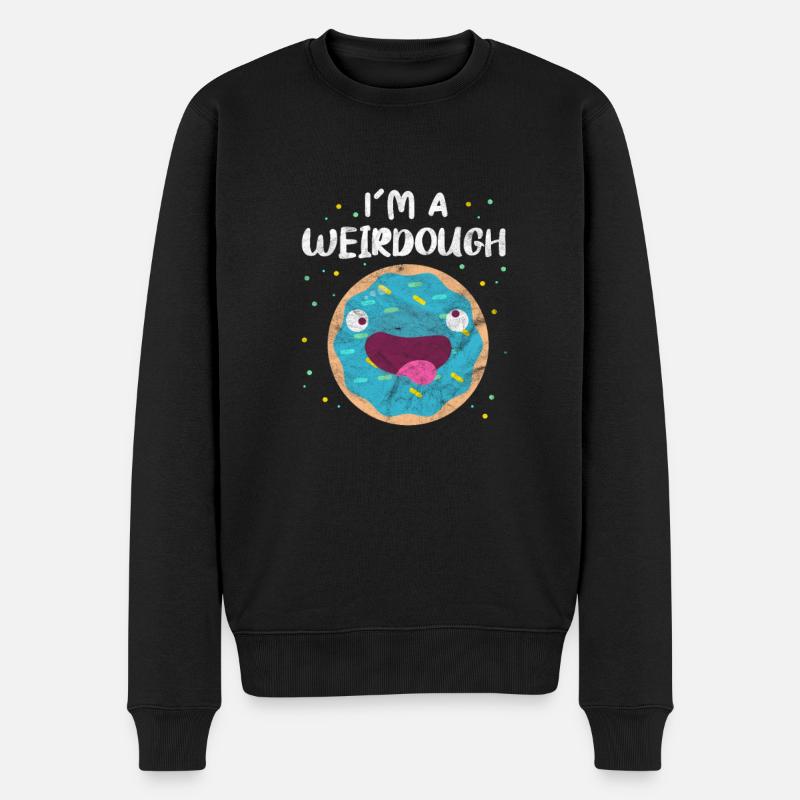Donut - Männer Premium Bio Pullover - Schwarz