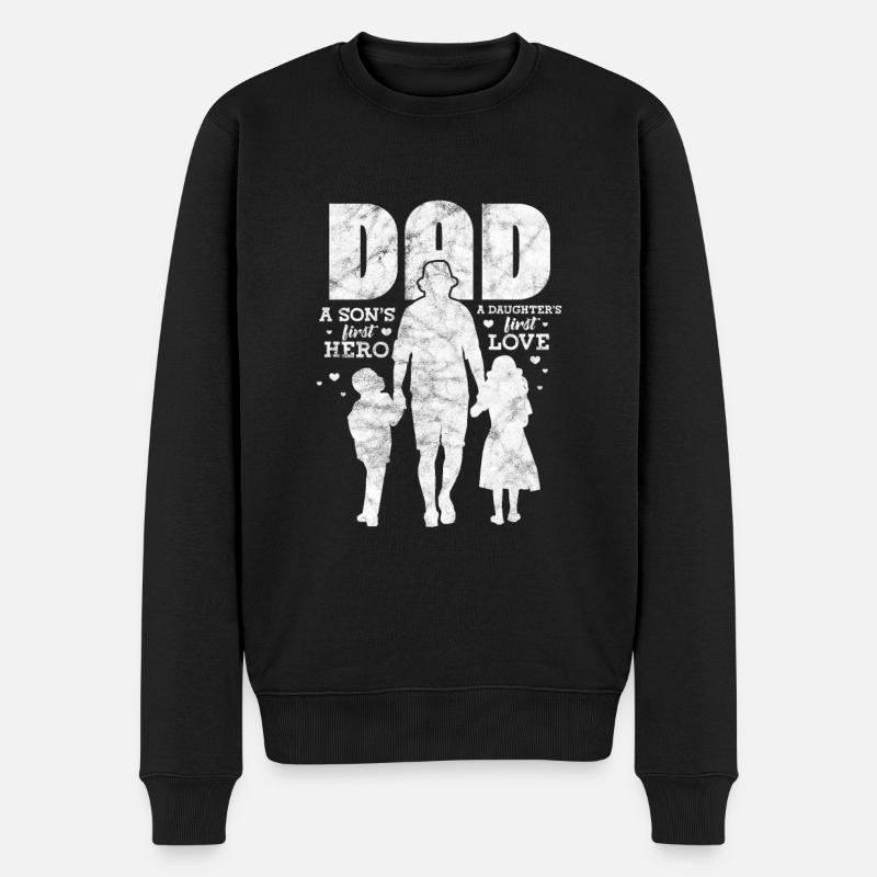 Père - Pull Premium bio Homme - noir