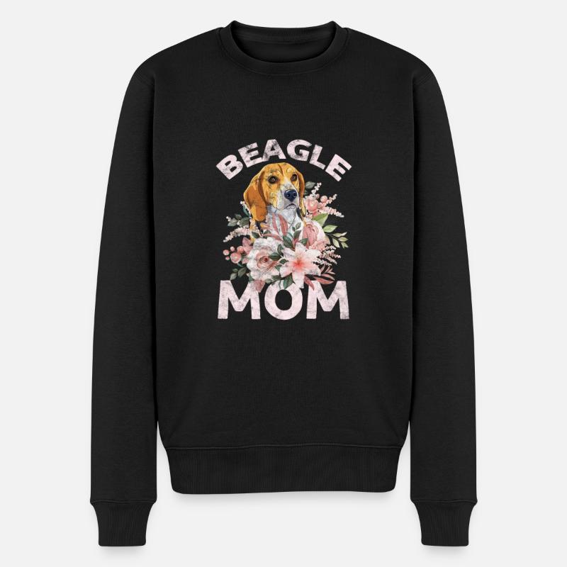 Beagle Maman - Pull Premium bio Homme - noir