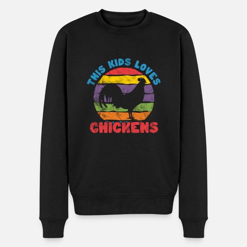 Poulet - Pull Premium bio Homme - noir