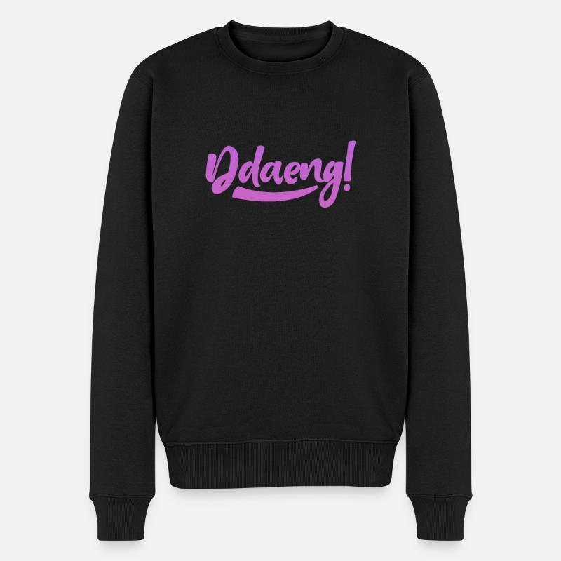 K-Pop - Männer Premium Bio Pullover - Schwarz