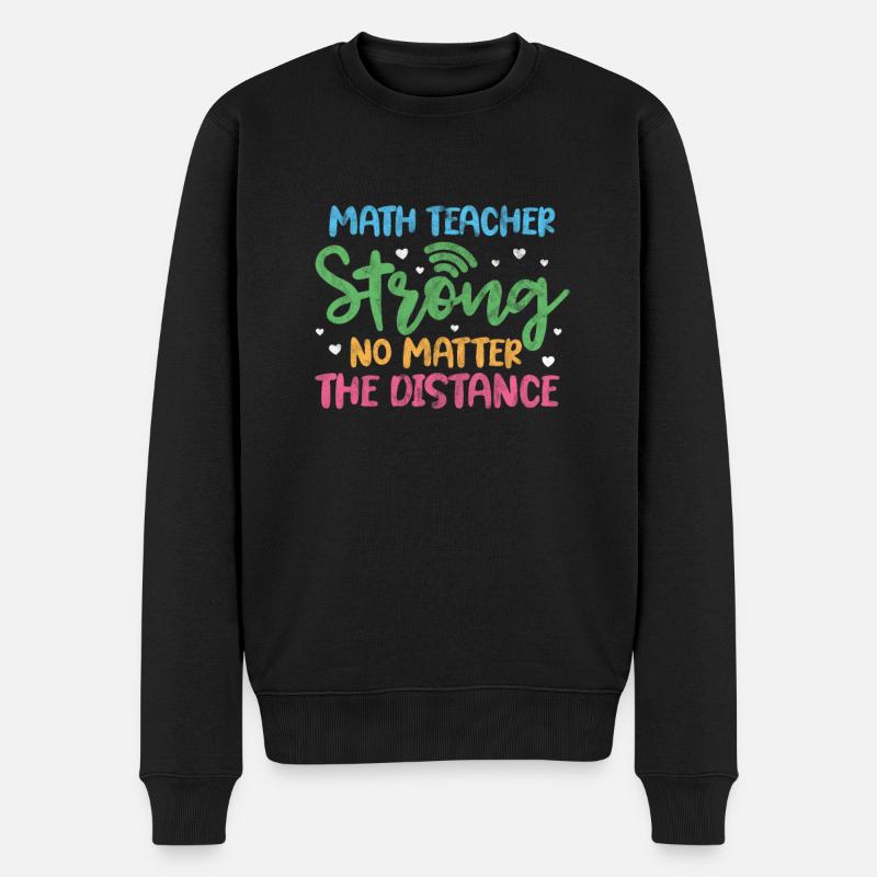 Mathematik - Männer Premium Bio Pullover - Schwarz