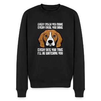 Beagle - Pull Premium bio Homme - noir - Devant - Nico (187cm)