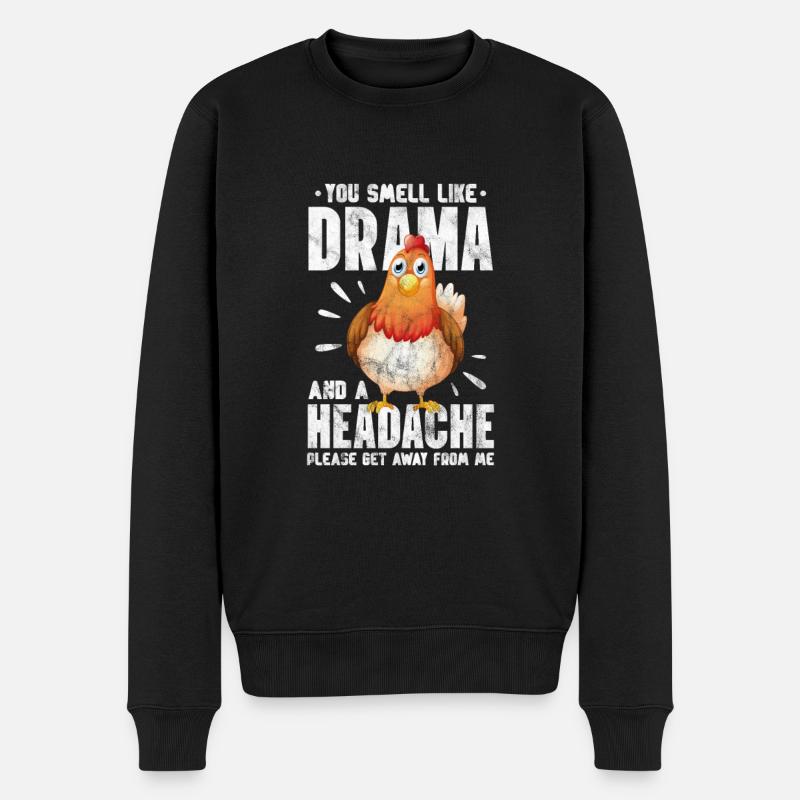Poulet - Pull Premium bio Homme - noir