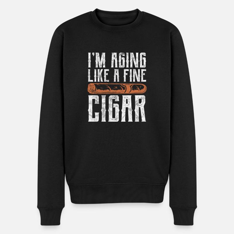 Cigare - Pull Premium bio Homme - noir