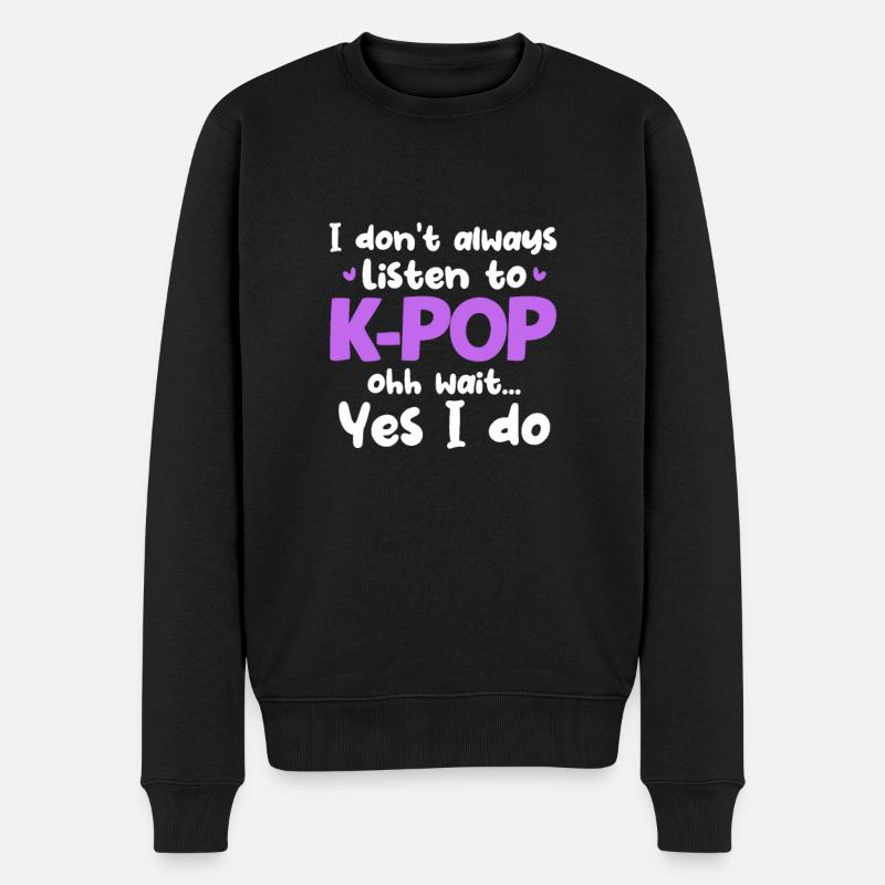 K-Pop - Pull Premium bio Homme - noir