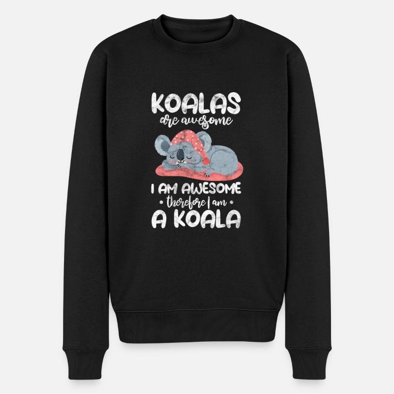 Koala - Pull Premium bio Homme - noir