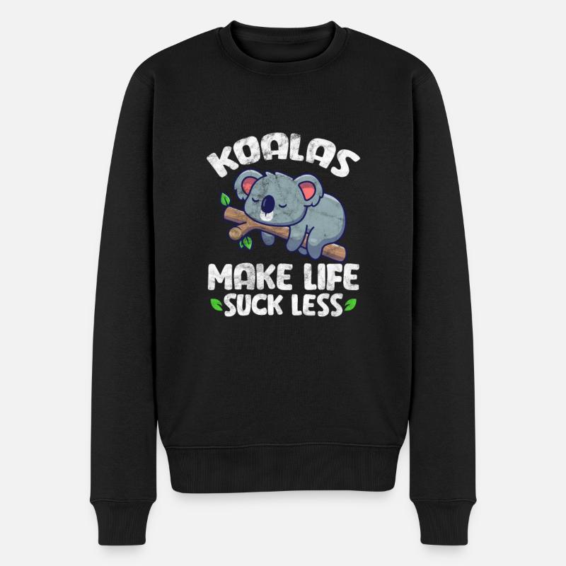 Koala - Pull Premium bio Homme - noir