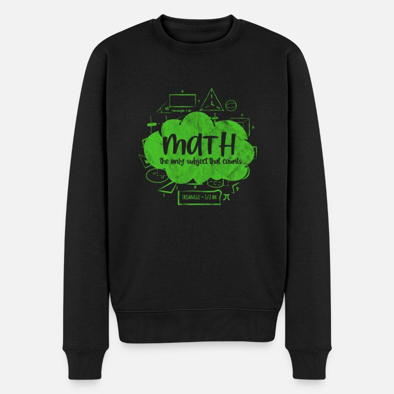 Mathematik - Männer Premium Bio Pullover - Schwarz