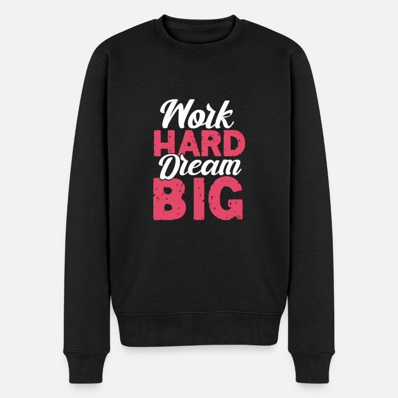 Motivation - Männer Premium Bio Pullover - Schwarz