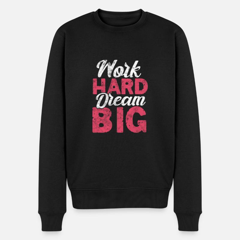Motivation Motiver Carrière Dire Cadeau - Pull Premium bio Homme - noir