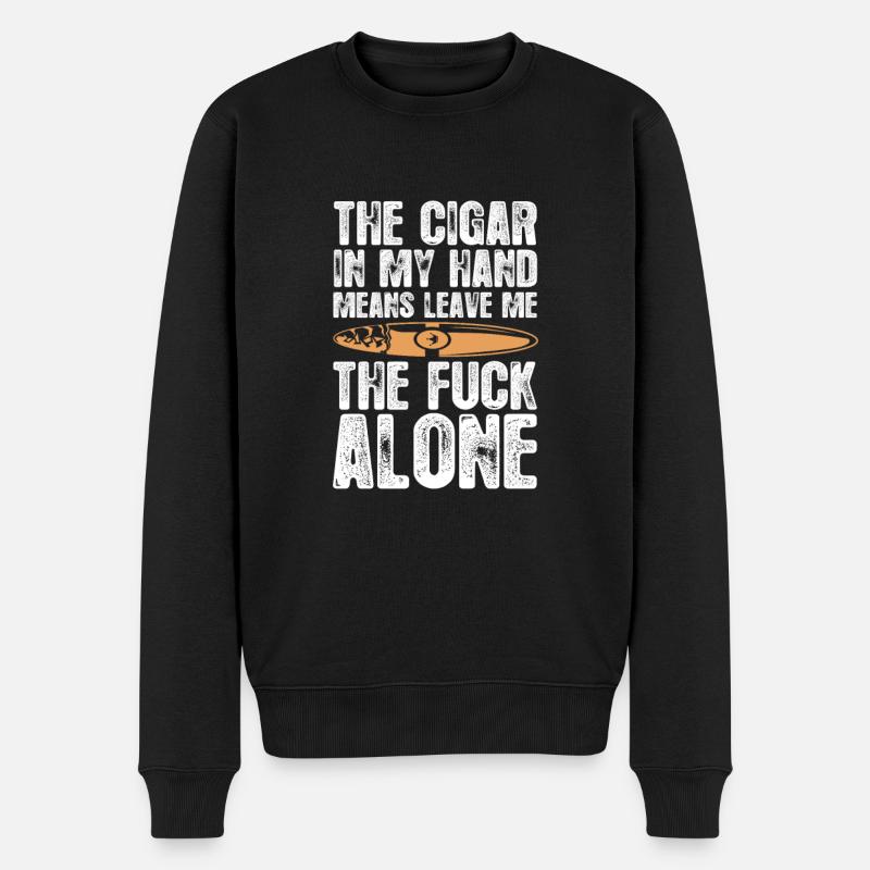 Cigare Fumeur Tabac Cigare Cadeau - Pull Premium bio Homme - noir