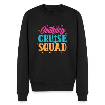Anniversaire de croisière - Pull Premium bio Homme - noir - Devant - Nico (187cm)