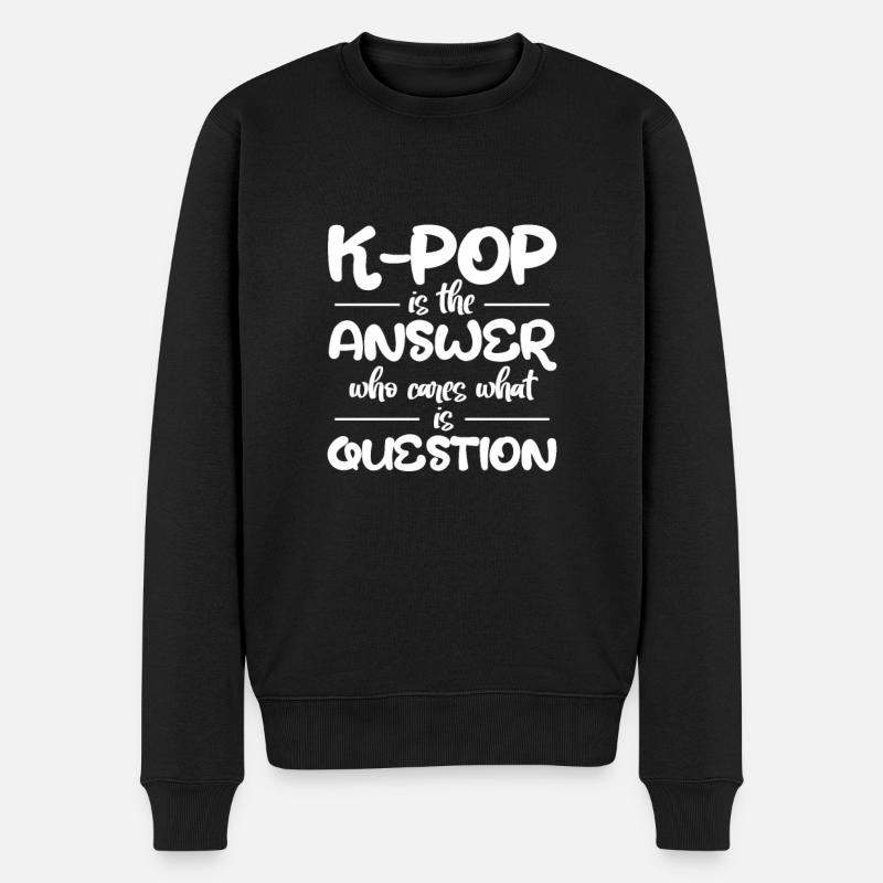 K-Pop - Pull Premium bio Homme - noir