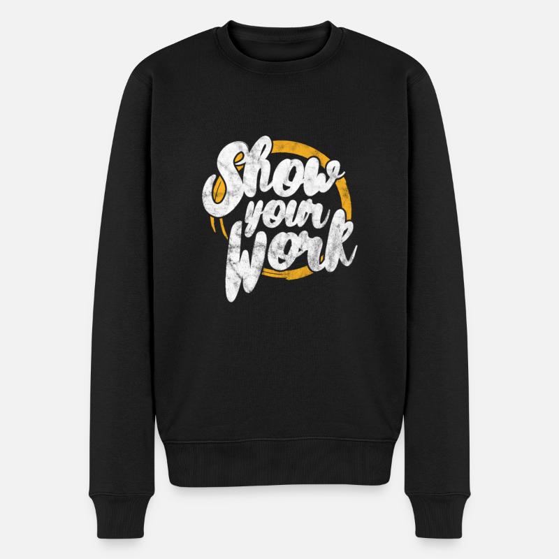 Mathematik - Männer Premium Bio Pullover - Schwarz