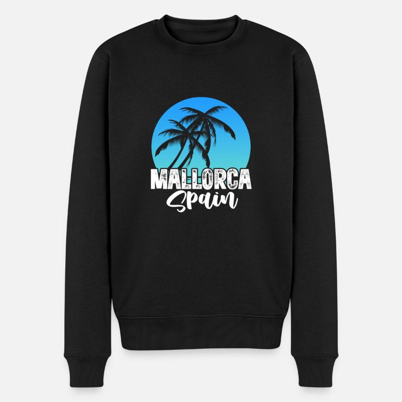 Mallorca - Männer Premium Bio Pullover - Schwarz