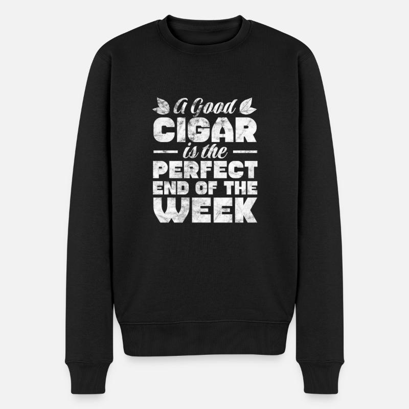 Cigare - Pull Premium bio Homme - noir