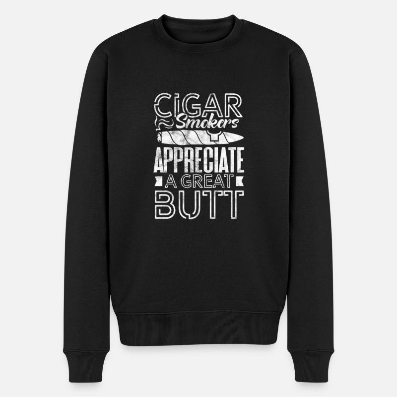 Cigare - Pull Premium bio Homme - noir