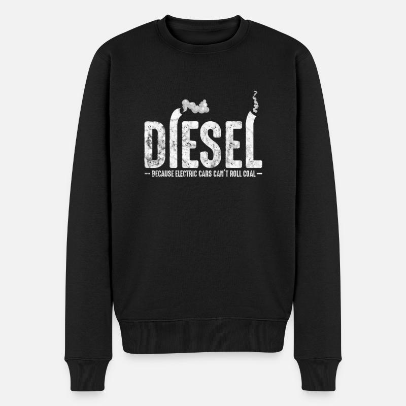 Diesel - Männer Premium Bio Pullover - Schwarz