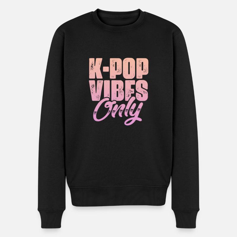 K-Pop - Männer Premium Bio Pullover - Schwarz