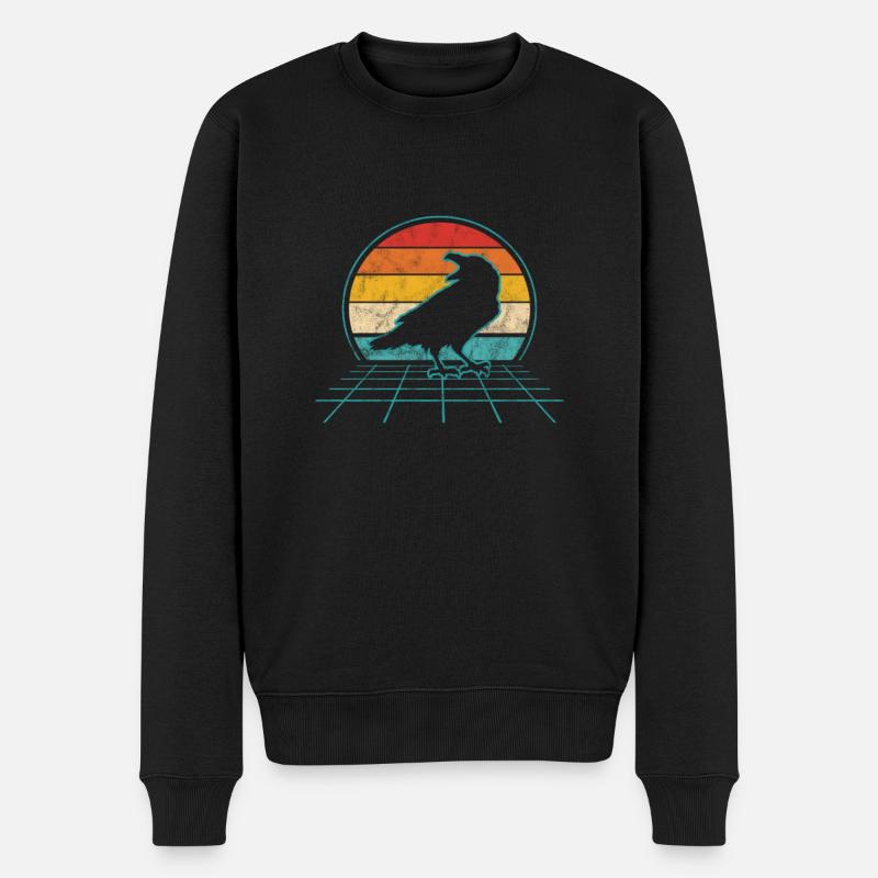 Rabe - Männer Premium Bio Pullover - Schwarz