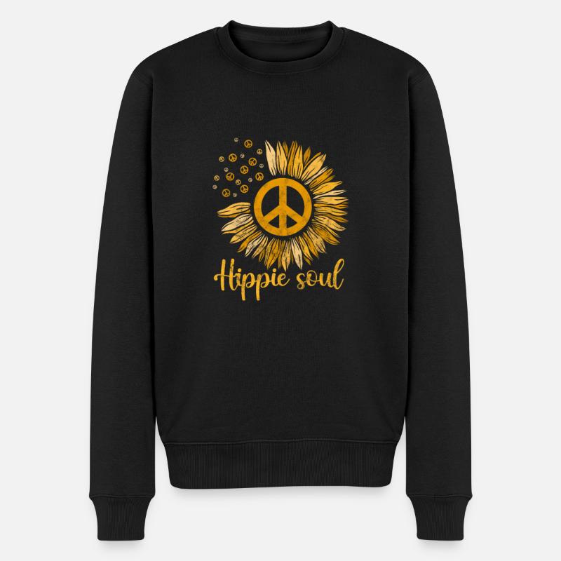 Hippie - Pull Premium bio Homme - noir