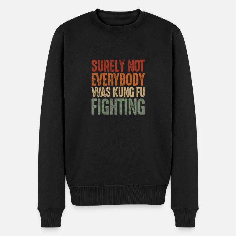 Kung Fu - Männer Premium Bio Pullover - Schwarz