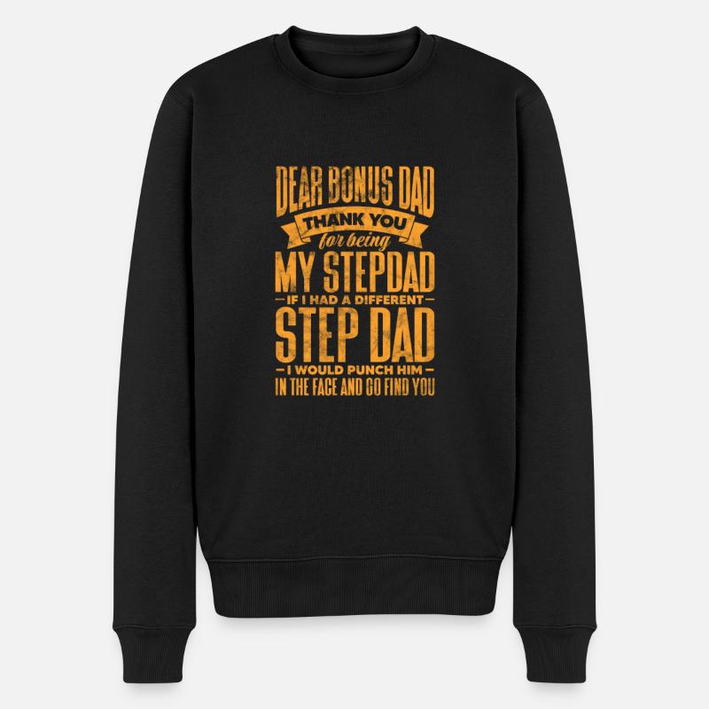 Stiefvater - Männer Premium Bio Pullover - Schwarz