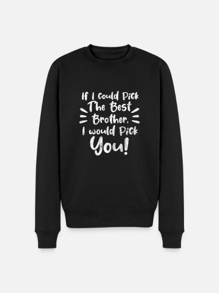 Brother - Men's Premium Organic Jumper - black