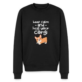 Corgi - Pull Premium bio Homme - noir - Devant - Nico (187cm)
