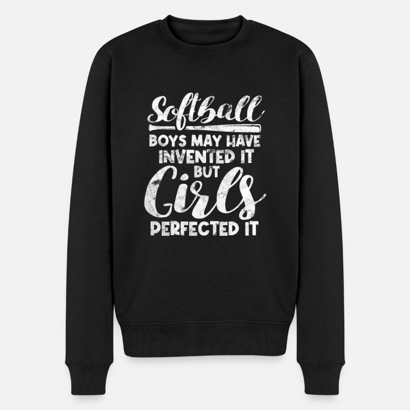 Softball - Pull Premium bio Homme - noir