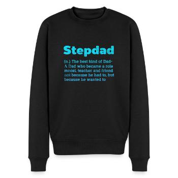Stiefvater - Männer Premium Bio Pullover - Schwarz - Vorne - Nico (187cm)
