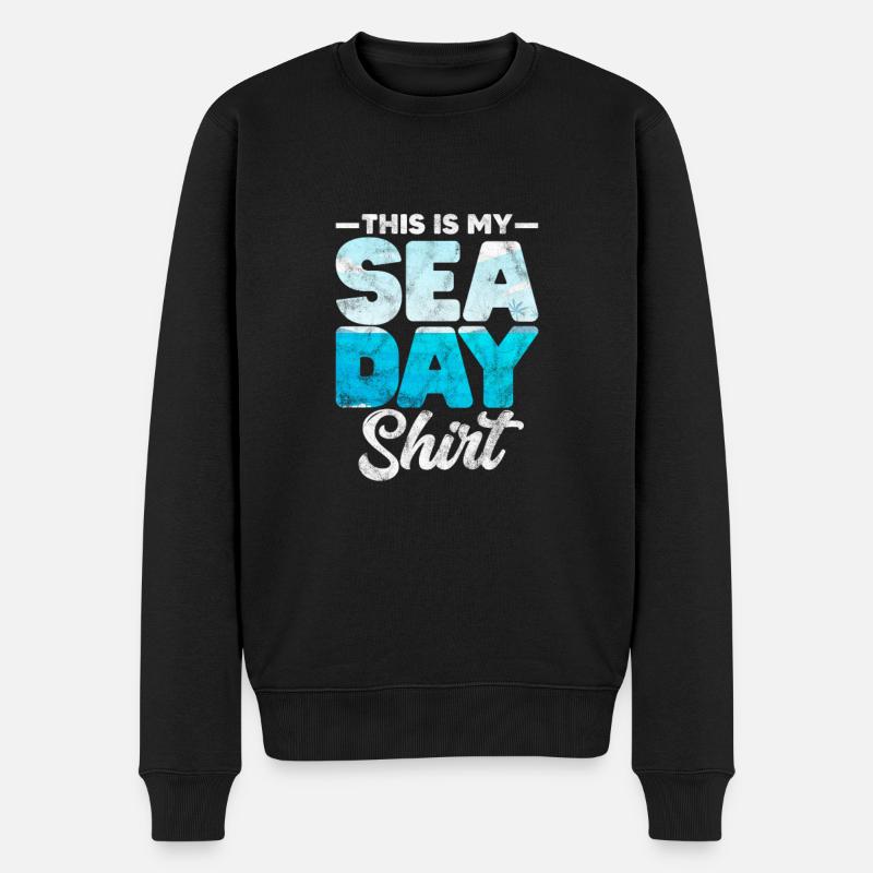Kreuzfahrt Kreuzfahrtschiff Urlaub Schiff Geschenk - Männer Premium Bio Pullover - Schwarz