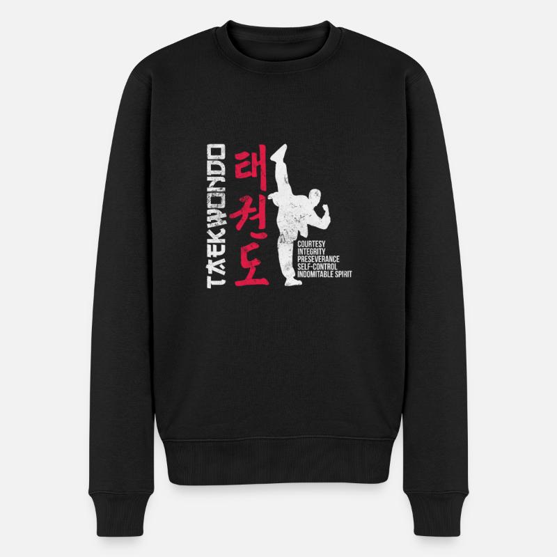 Taekwondo - Pull Premium bio Homme - noir