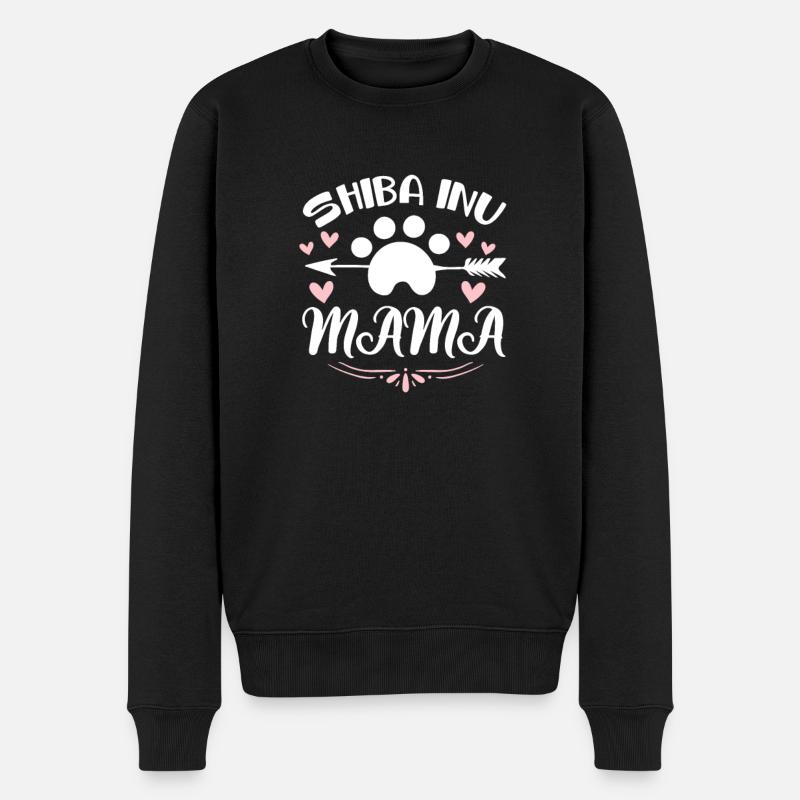Shiba Inu - Männer Premium Bio Pullover - Schwarz
