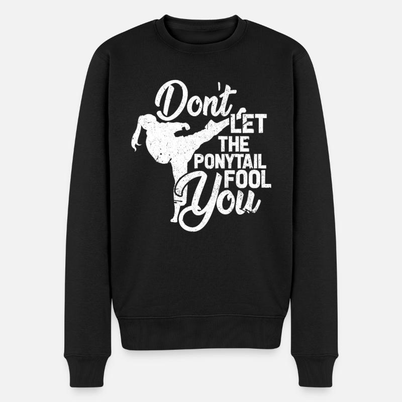 Taekwondo Fille - Pull Premium bio Homme - noir