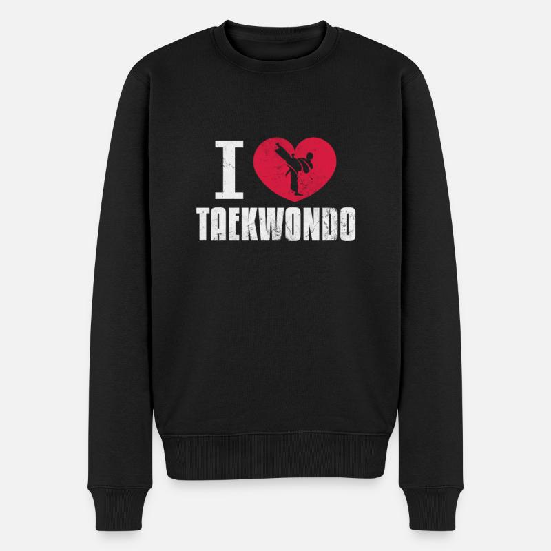 Taekwondo - Pull Premium bio Homme - noir