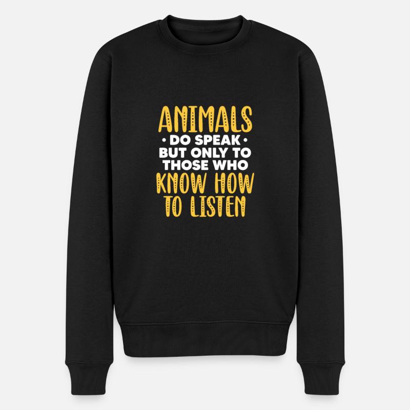 Tierarzt - Männer Premium Bio Pullover - Schwarz