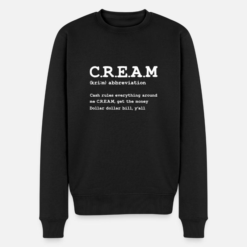 Hip Hop Rap Musik Rapper Hiphop Geschenk - Männer Premium Bio Pullover - Schwarz