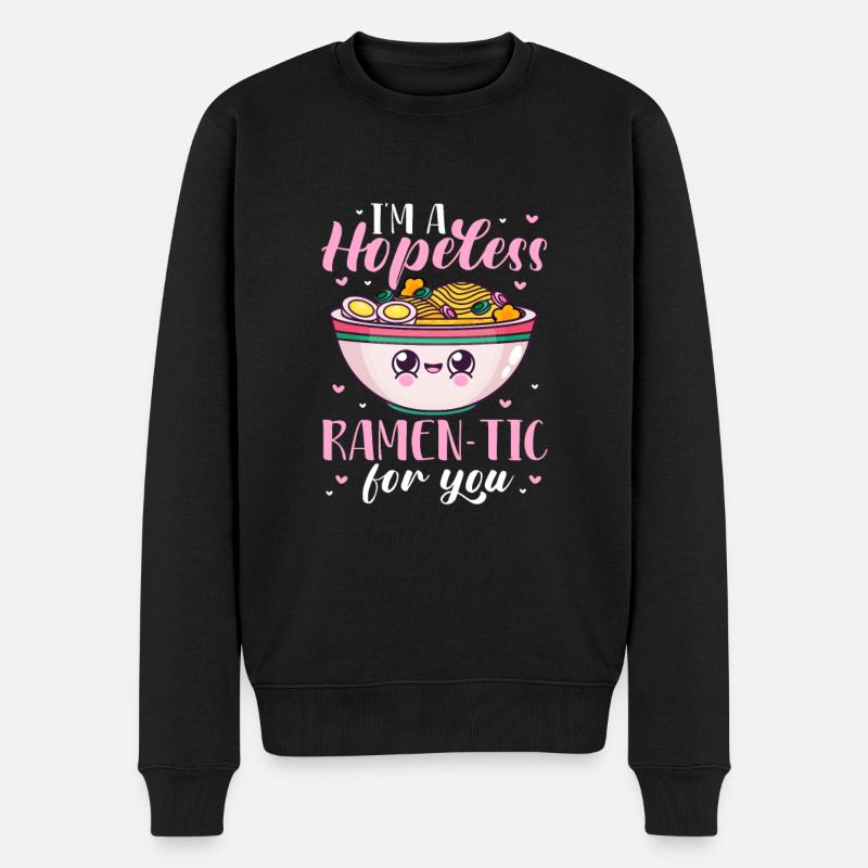 Ramen - Männer Premium Bio Pullover - Schwarz