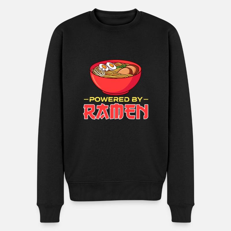 Ramen - Männer Premium Bio Pullover - Schwarz