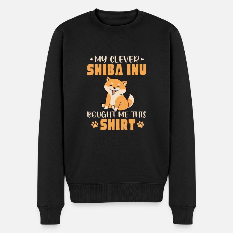 Shiba Inu - Männer Premium Bio Pullover - Schwarz