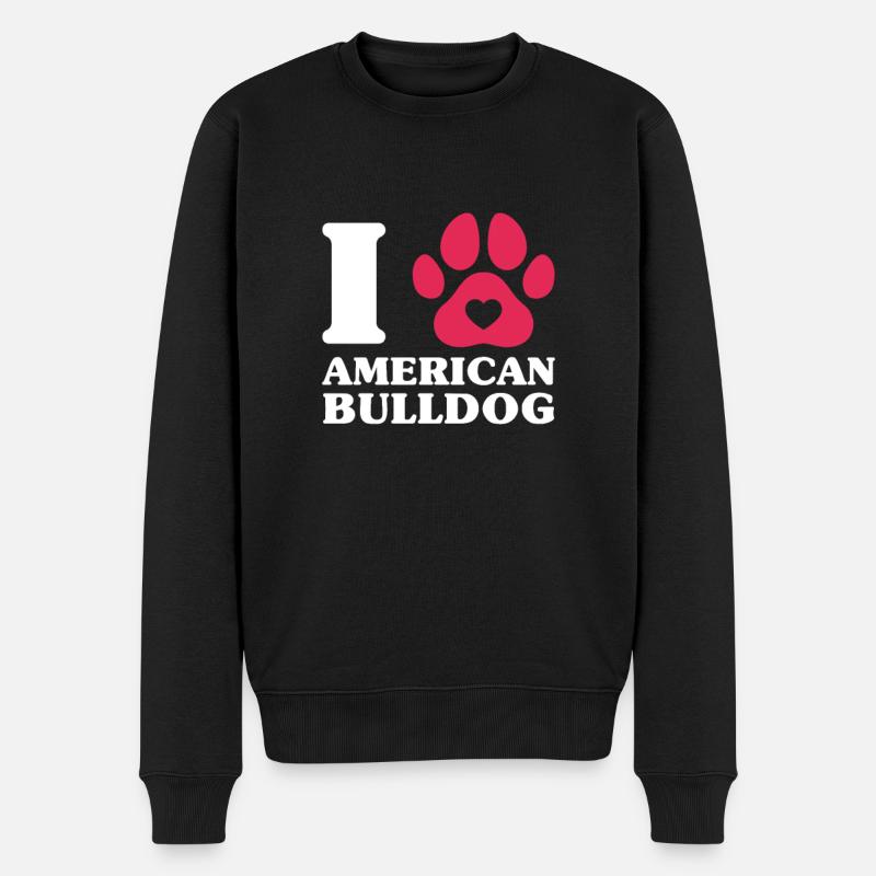 Bouledogue américain - Pull Premium bio Homme - noir