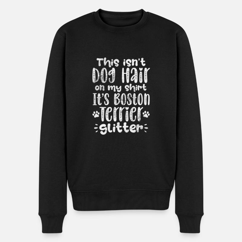 Boston Terrier - Pull Premium bio Homme - noir