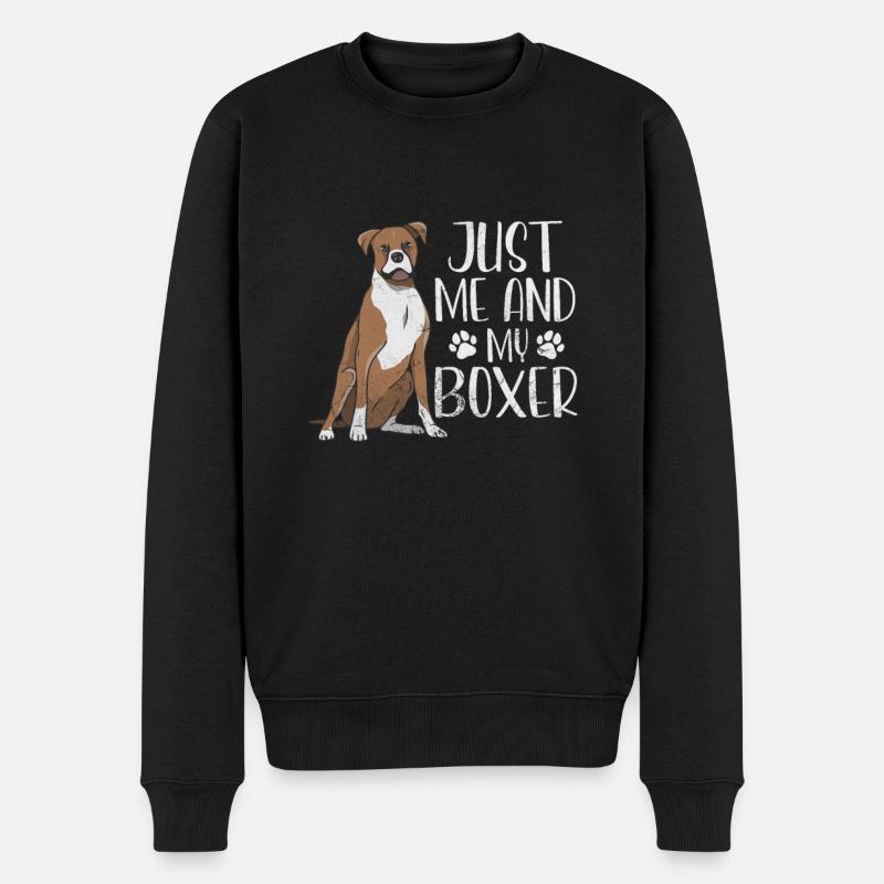 Boxer Chien - Pull Premium bio Homme - noir