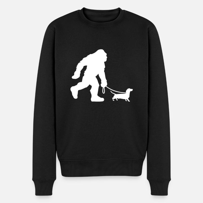 Teckel Bigfoot Chiens Cadeaux-Cadeaux-Cadeaux. - Pull Premium bio Homme - noir