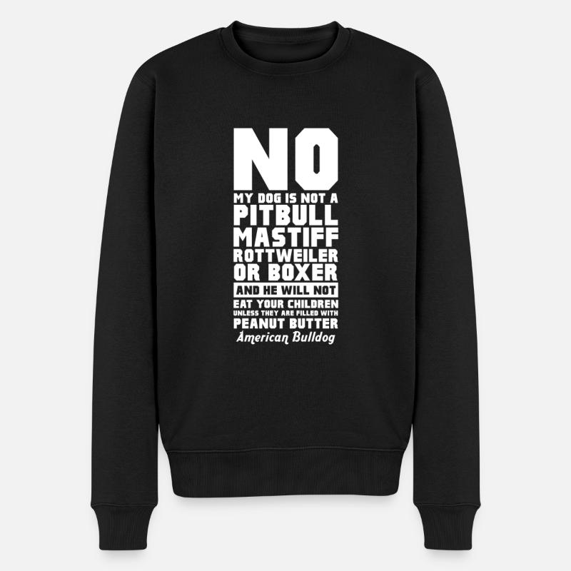 Bouledogue américain - Pull Premium bio Homme - noir
