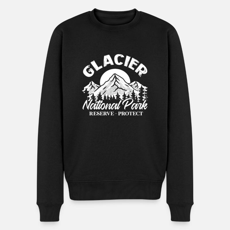 Montana - Männer Premium Bio Pullover - Schwarz