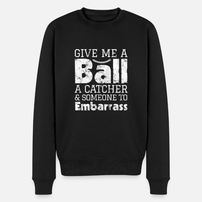 Softball - Pull Premium bio Homme - noir